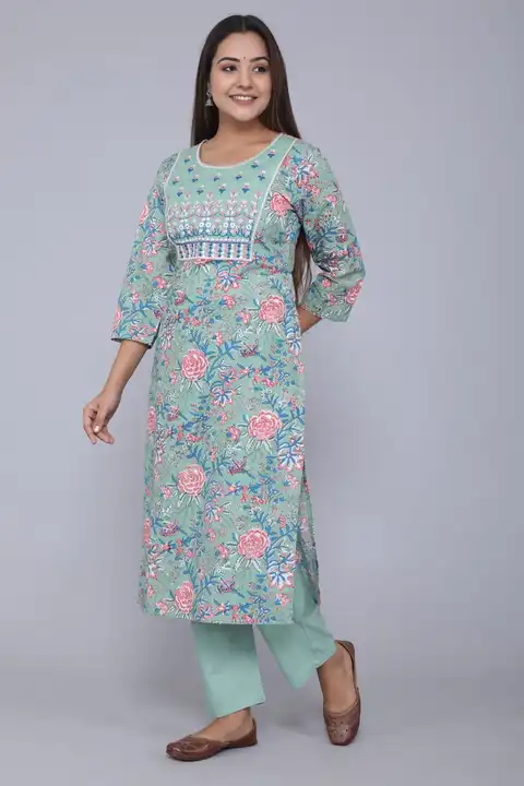 Cotton Kurti With Pant  uploaded by Maa Collection on 2/20/2023
