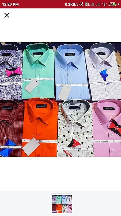 Formal shirts uploaded by business on 7/8/2020