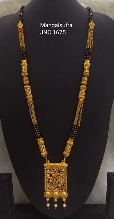 Heavy Gold Plated Brass Mangalsutra uploaded by Rakesh Textiles on 2/22/2021