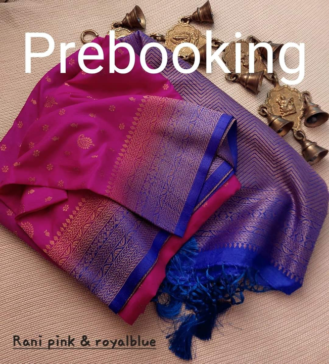 *Banarasi Mulberry Soft Silk Saree*

👉*Trending design - Contrast pallu and Contrast blouse*
👉*fea uploaded by Bmtfy on 2/20/2023