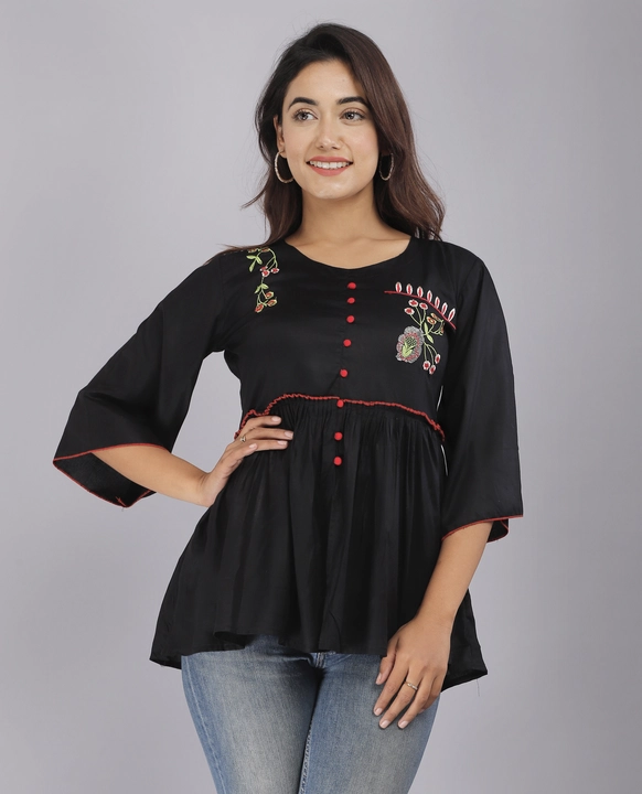 Embroidery tops uploaded by Maruti ethnic fashion on 2/20/2023