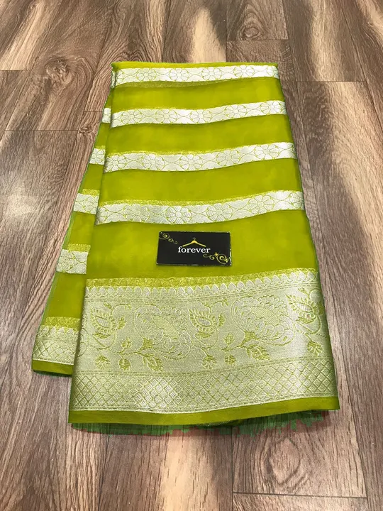 ORGANZA SAREE  uploaded by S.S. FASHION SURAT  on 2/20/2023