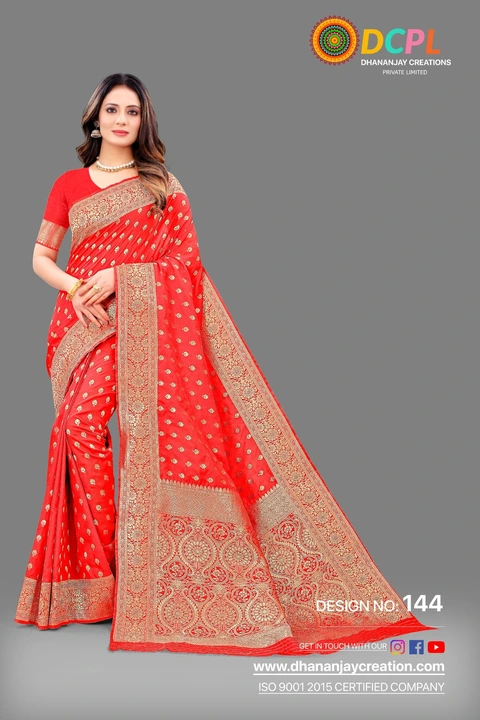 Banarasi silk saree for wedding wears  uploaded by DHANANJAY CREATION  on 2/20/2023