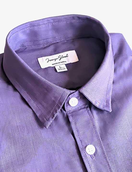 Jermyn Street Men's Solid Slim Fit Cotton Casual Shirt  uploaded by Jermyn Street  on 2/20/2023