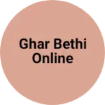Business logo of Ghar bethi online