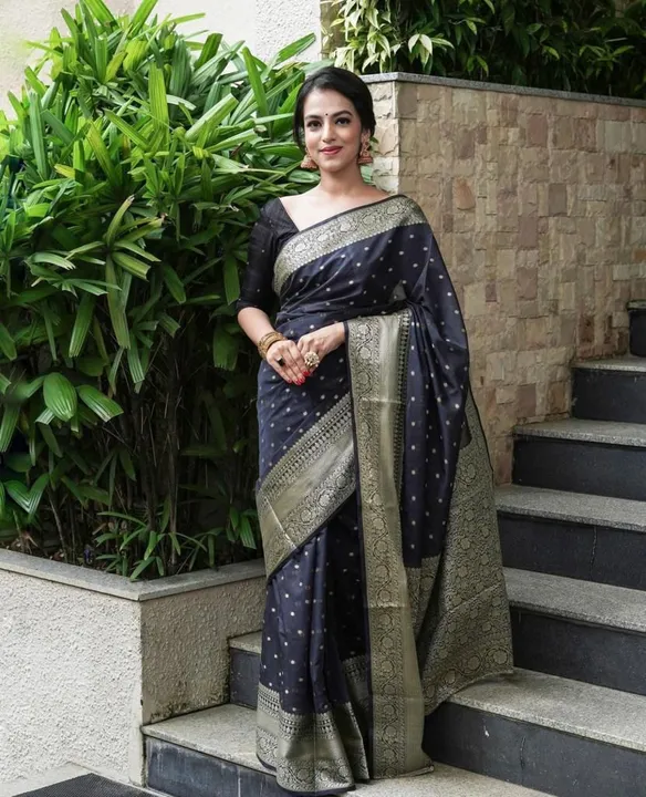 Beautiful banarasi Black 🖤 saree uploaded by Dhananjay Creations Pvt Ltd. on 2/20/2023