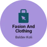 Business logo of Fasion and clothing