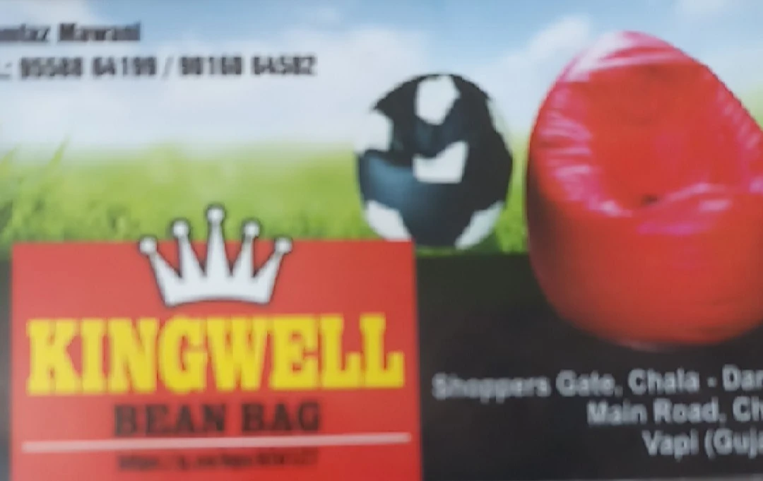 Visiting card store images of Kingwell beanbag