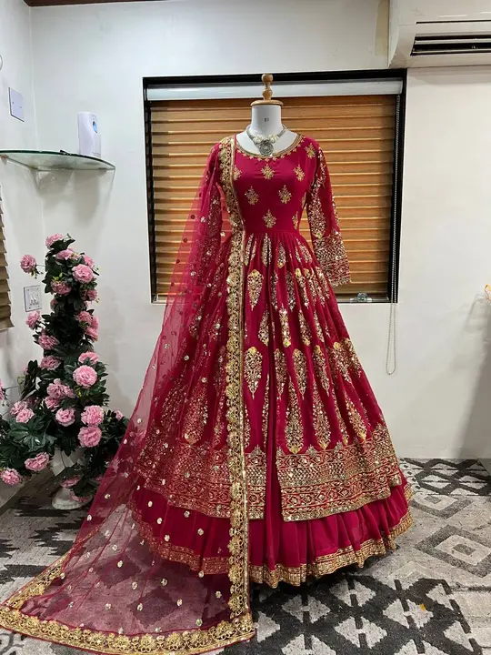 Beautiful lehenga gown style uploaded by business on 2/20/2023