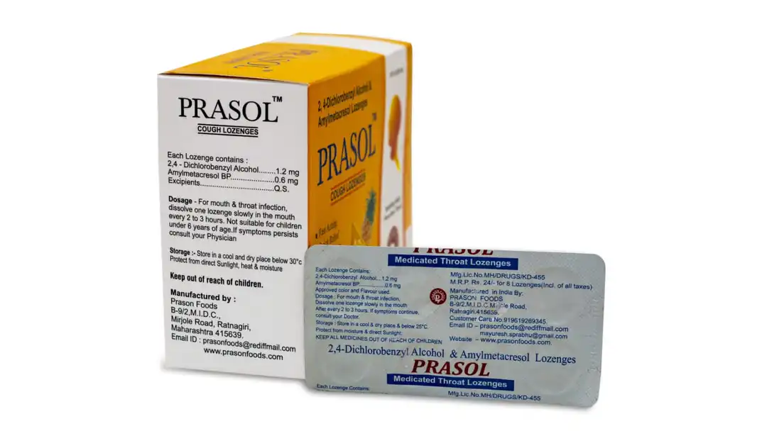 Prasol cough lozenges  uploaded by Kamakshi agencies on 2/20/2023
