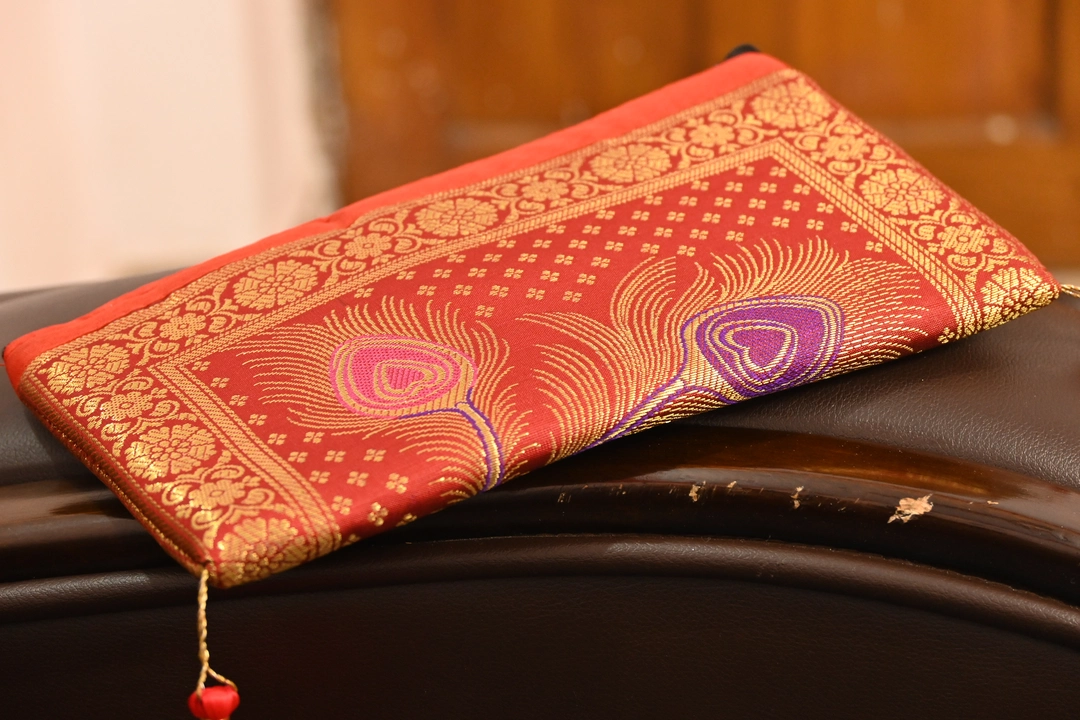 Mor Pankh silk pouch wallet  uploaded by business on 2/20/2023