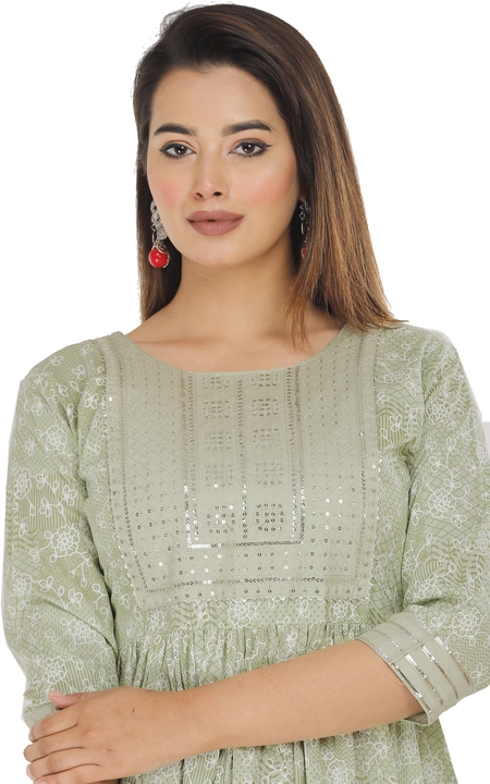 Women rayon embroidery kurti uploaded by Ak Ananya Fashion and Export on 2/20/2023