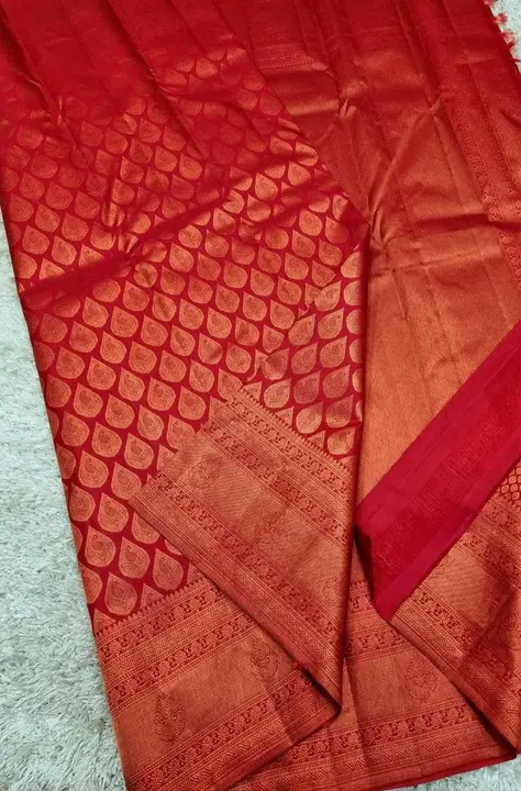 Banarasi Soft Silk saree with blouse piece  uploaded by Dhananjay Creations Pvt Ltd. on 2/20/2023
