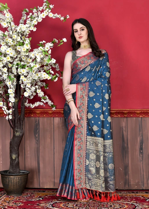 Beautiful pure silk saree  uploaded by Dhananjay Creations Pvt Ltd. on 2/20/2023
