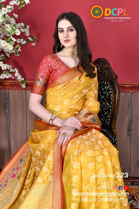 Beautiful yellow colour 💛 uploaded by Dhananjay Creations Pvt Ltd. on 2/20/2023
