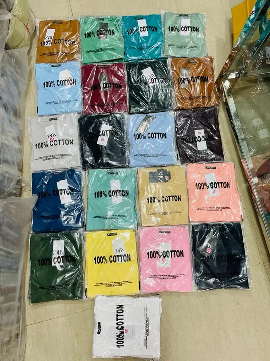 Pure cotton plain t shirt  uploaded by Kavya garments on 2/20/2023
