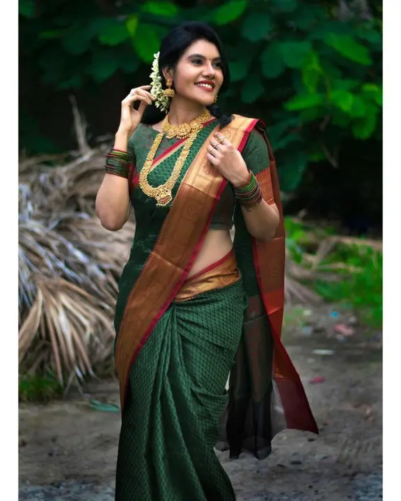 Kanjivaram silk saree  uploaded by DHANANJAY CREATION  on 2/20/2023