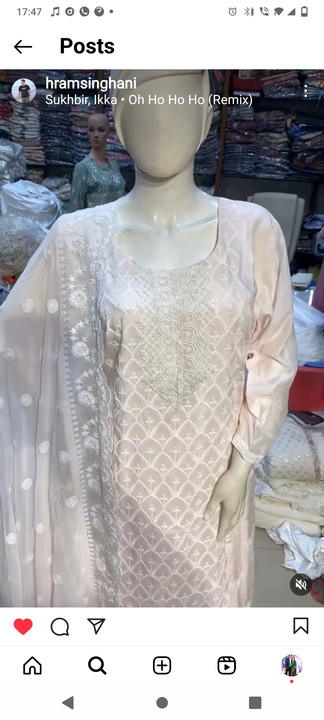 Karachi concept suits uploaded by Rama Textiles on 2/20/2023
