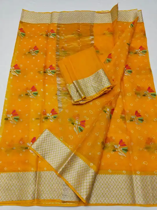 *Pure Silk Kota Weaving Bandhej Saree*

*_With Blouse_*
 uploaded by Kota Doriya on 2/20/2023