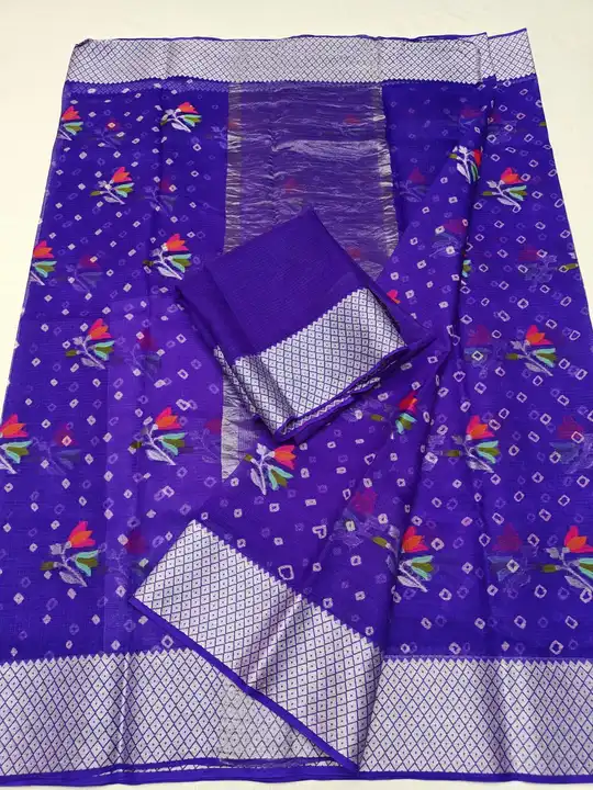 *Pure Silk Kota Weaving Bandhej Saree*

*_With Blouse_*
 uploaded by business on 2/20/2023