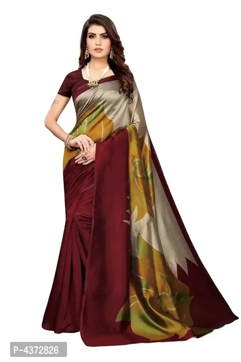 Multicoloured Art Silk Saree with Blouse piece uploaded by wholsale market on 2/20/2023