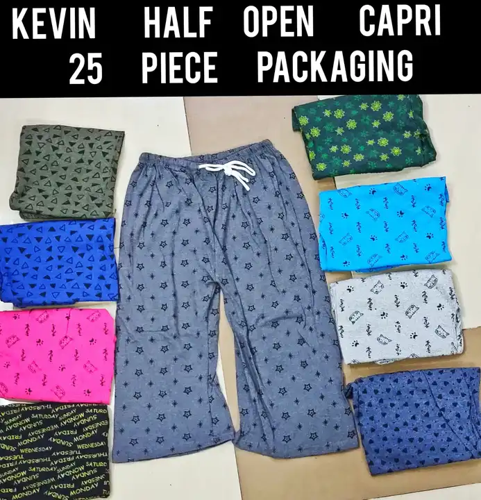Heram Long Capri Hoziery Items Nighty Items Shorts  uploaded by Radha Creation , Maira sales for Readymade items on 2/20/2023