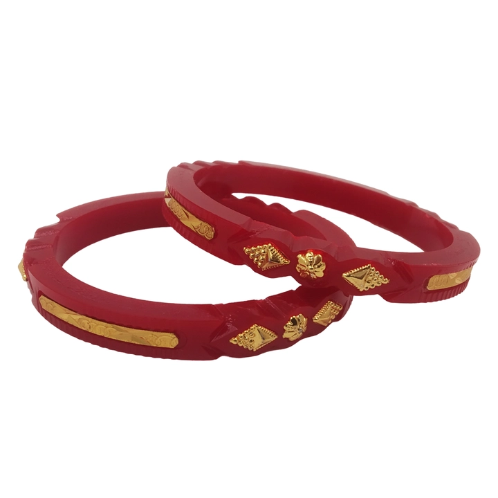 Gold plated pola bangles 108 uploaded by ANMOL BANGLES on 2/20/2023