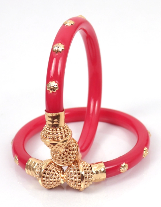 Gold plated shakha pola 12 ful ball muh  uploaded by ANMOL BANGLES on 2/20/2023