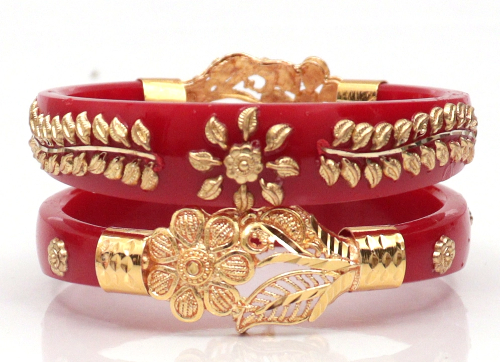 Gold plated shakha pola mp rm muh uploaded by ANMOL BANGLES on 2/20/2023