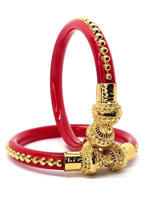 Gold plated shakha pola up MTR Ball muh uploaded by ANMOL BANGLES on 2/20/2023