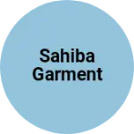 Business logo of Sahiba garment