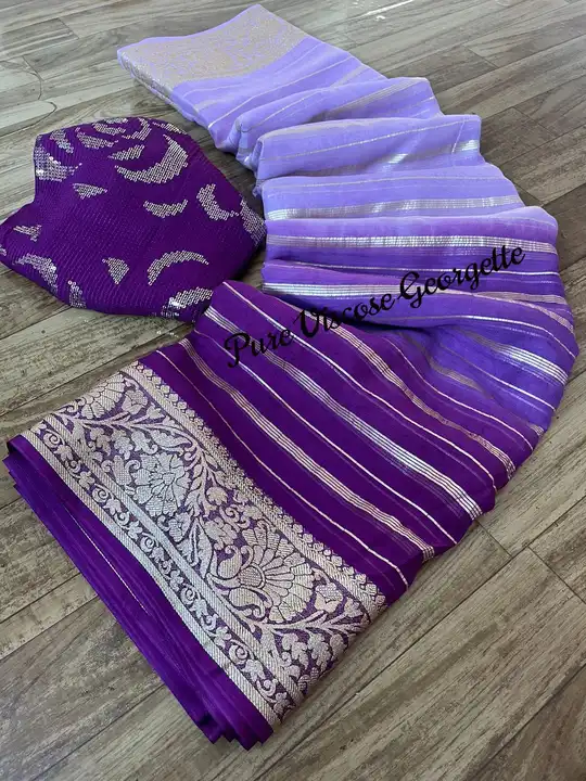 Viscose georgette saree  uploaded by SAURYA LIFE STYLE on 2/20/2023
