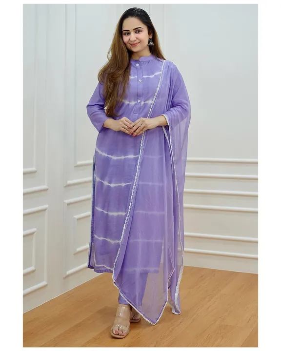 Beautiful Rayon Kurti With Pant And Duppata Set uploaded by Maa Collection on 2/21/2023