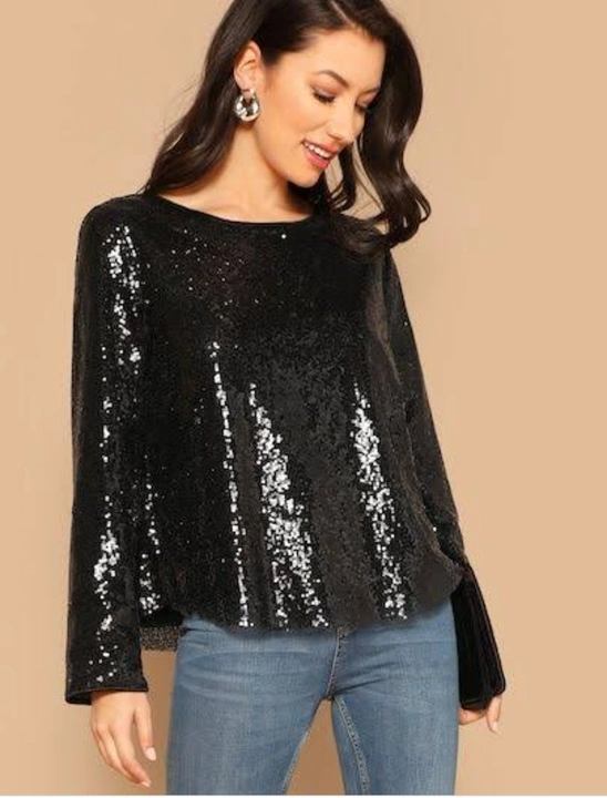 Party wear shimmer tops  uploaded by Prithvi garments on 2/21/2023