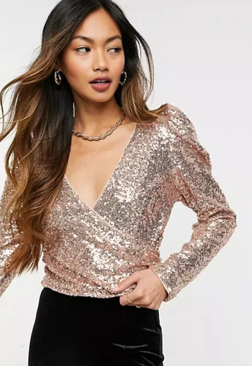 Party wear shimmer tops  uploaded by business on 2/21/2023