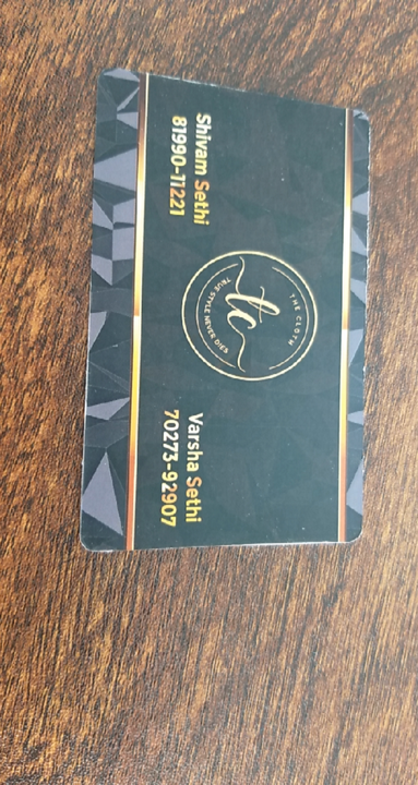 Visiting card store images of The Cloth