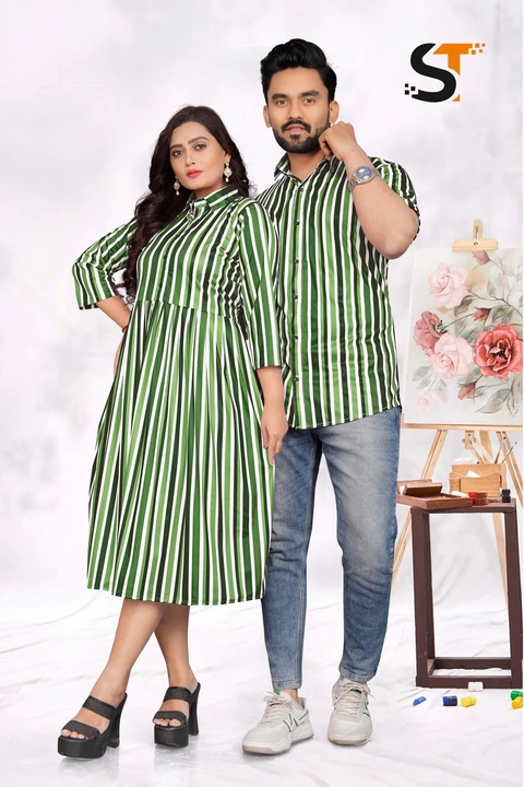 Product image with price: Rs. 749, ID: shirt-and-kurti-combo-ec410082
