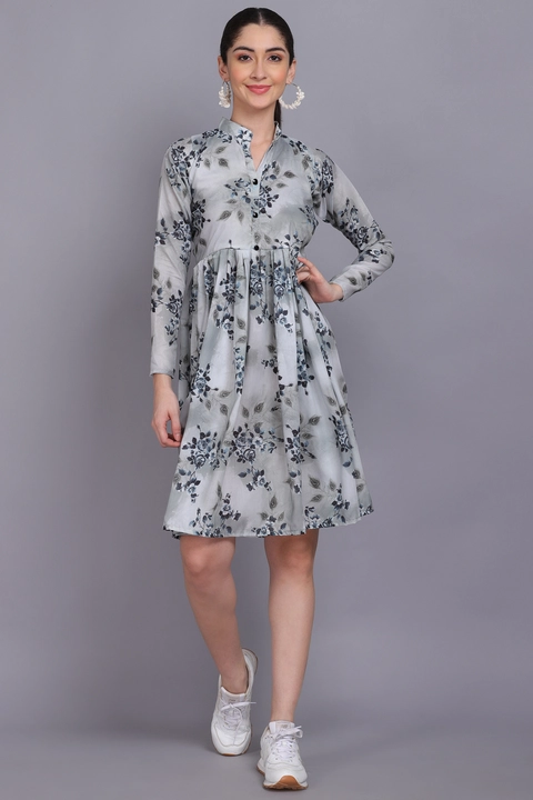 Floral Full Sleeve Frock uploaded by Sugeeta Apparels on 2/21/2023