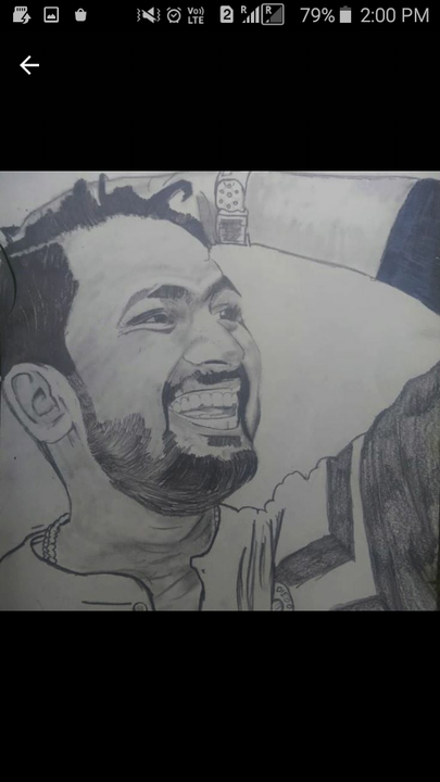 Single pencil drawing potrate uploaded by Paaz Art Work on 2/22/2021