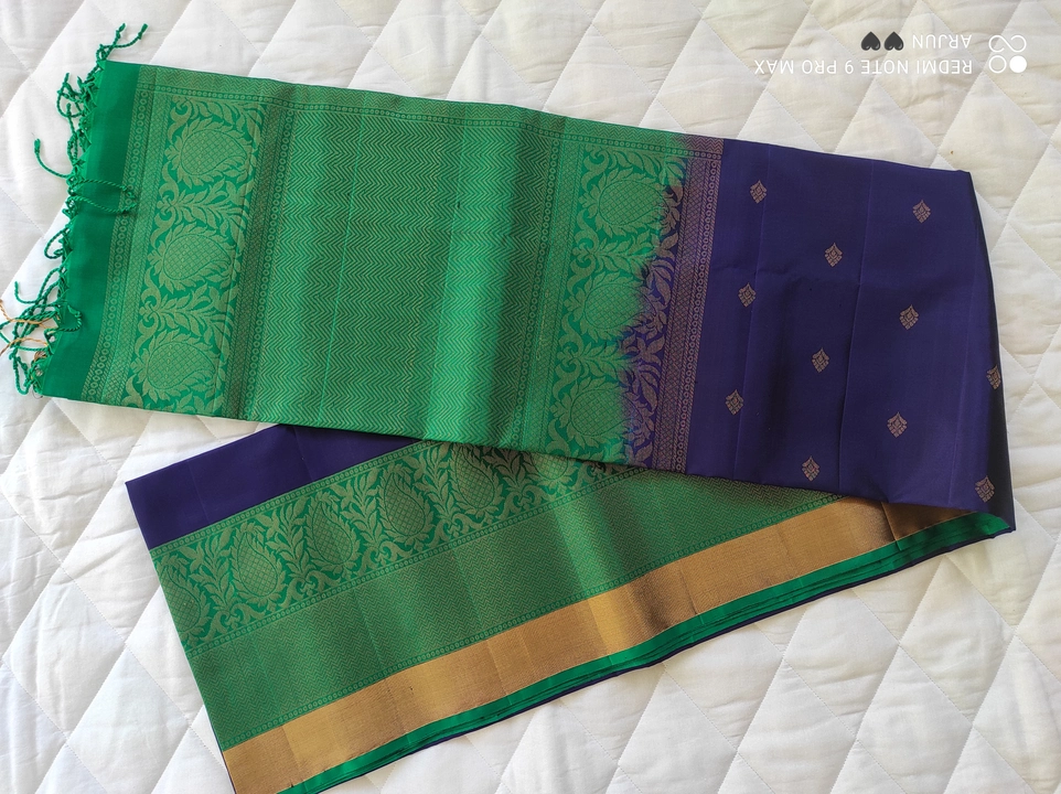 Post image Pure handloom soft silk sarees with unique designs and colours at manufacturing price.