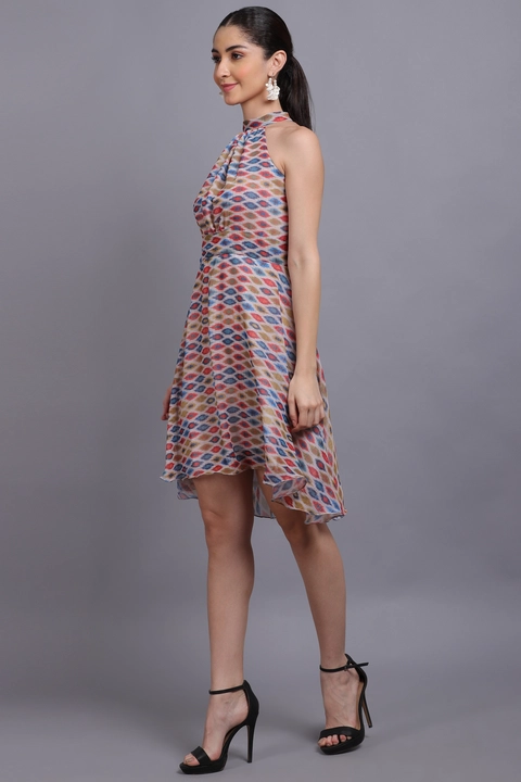 Neckline Halter Sleeve Dress uploaded by Sugeeta Apparels on 2/21/2023