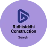 Business logo of Ridhisiddhi construction and builders