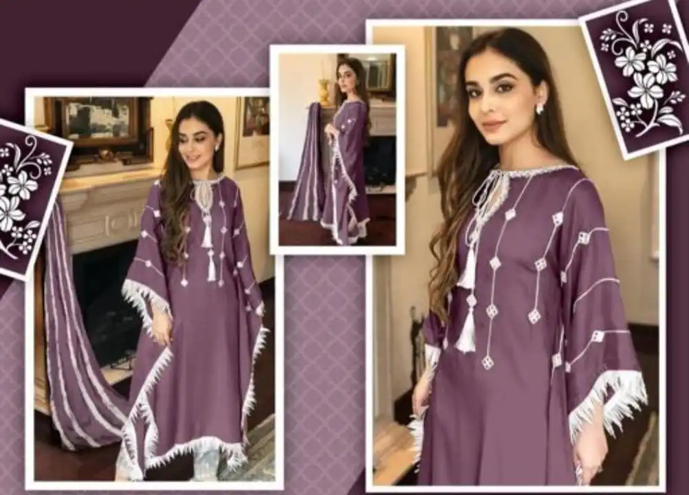 Women embroidered kaftan uploaded by ALEEXA OUTLET on 2/21/2023