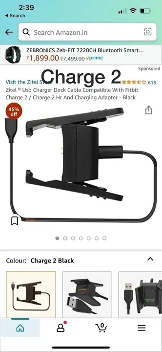 FITBIT CHARGE 2 SMART WATCH CHARGER uploaded by Sargam Mobile on 2/21/2023