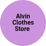 Business logo of Alvin clothes store