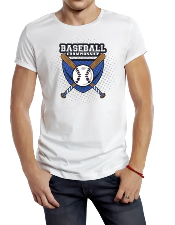 "Baseball Championship" Stylish Printed White T Shirt uploaded by business on 2/21/2023
