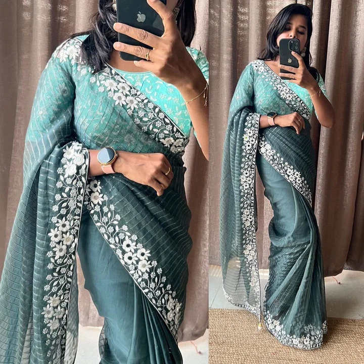Organze Pure Sarees  uploaded by SN creations on 5/29/2024