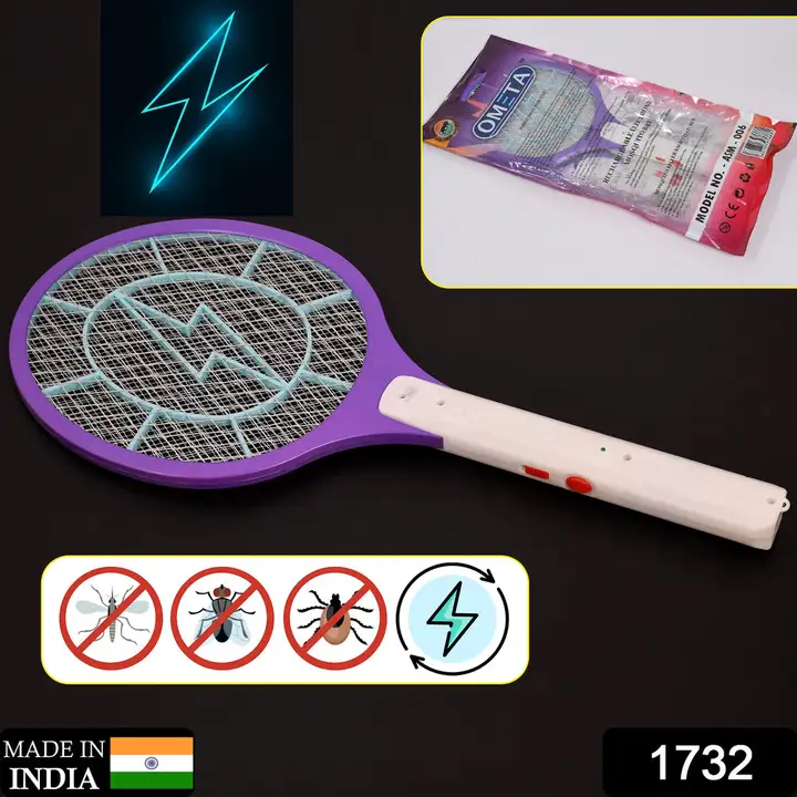 1732 MOSQUITO KILLER RACKET RECHARGEABLE HANDHELD ELECTRIC FLY SWATTER MOSQUITO KILLER RACKET BAT, E uploaded by DeoDap on 2/21/2023