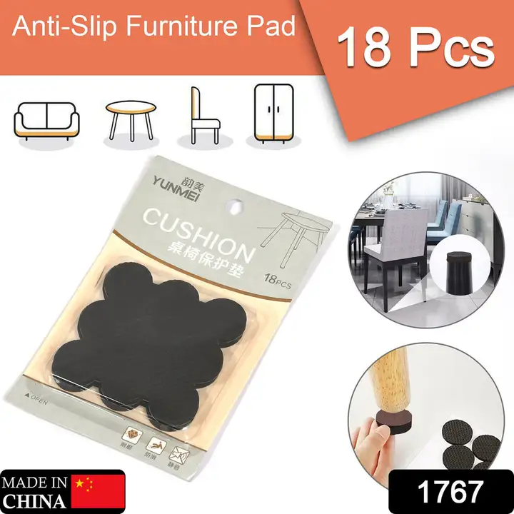 1767 ROUND SELF ADHESIVE RUBBER PADS FOR FURNITURE FLOOR SCRATCH PROTECTION (PACK OF 18)

 uploaded by DeoDap on 2/21/2023