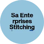 Business logo of SA ENTERPRISES STITCHING JEANS 👖 SHIRT DRESS METE